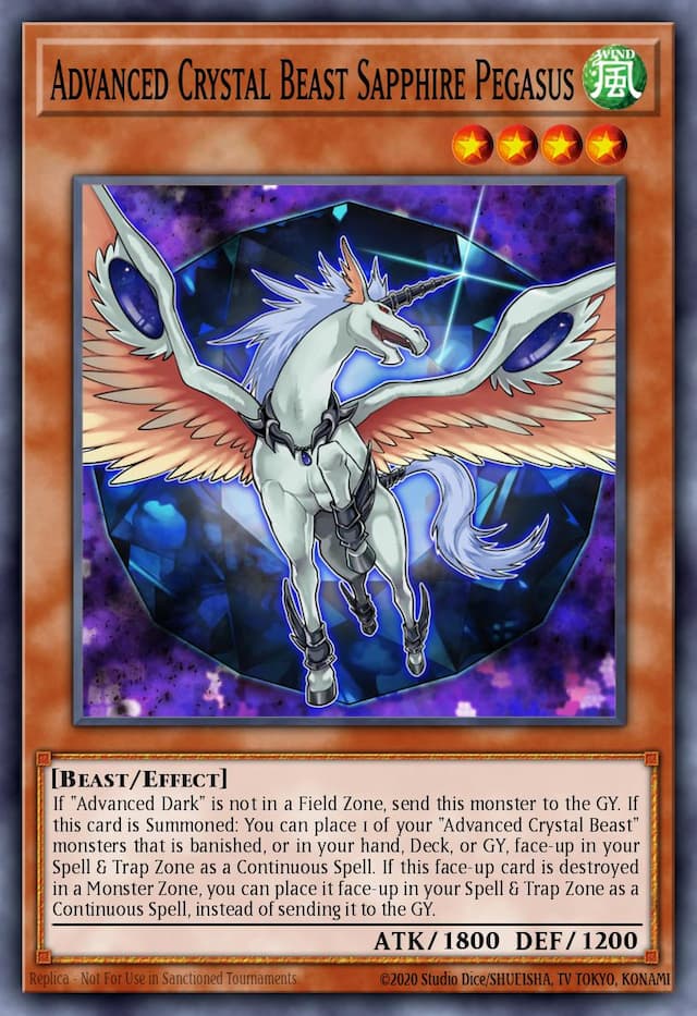 Advanced Crystal Beast Sapphire Pegasus