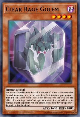 Clear Rage Golem